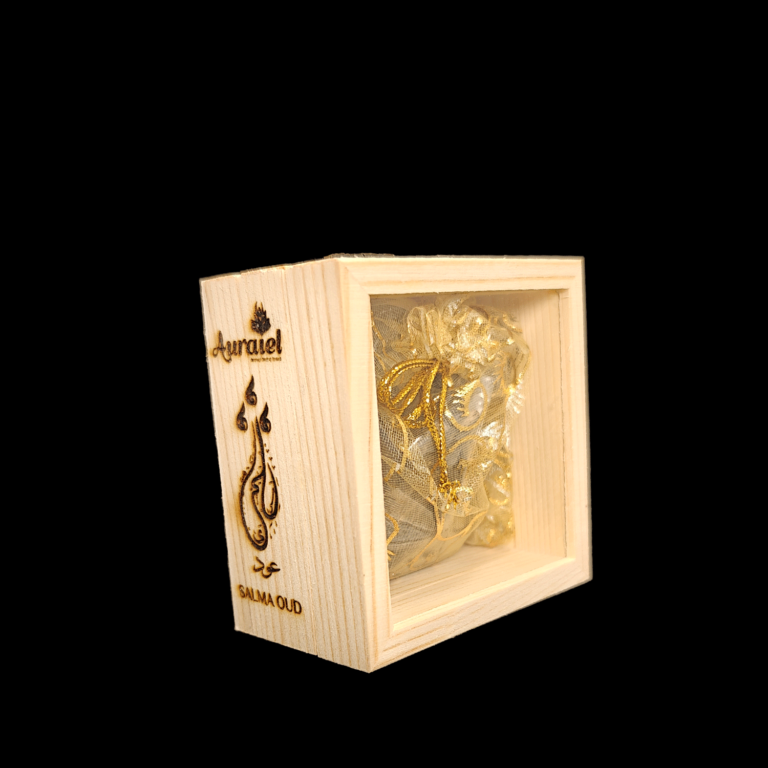 Auraiel Salma Oud HN3 AAA Grade Agarwood, 40 Grams Incense Wooden Box - Image 3