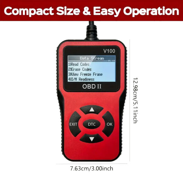 OBD2 Diagnostic Scanner, Advanced Scan Tool, Code Reading, Erasing, Battery Testing, Real-Time Data Streaming, Compatible with All OBD II Vehicles - Image 6