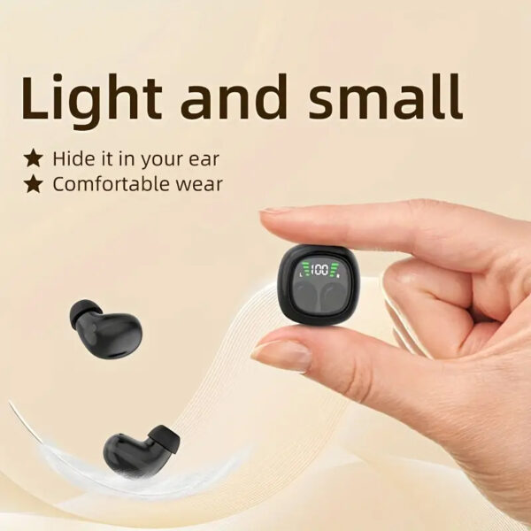 Ultra-Compact Wireless Earbuds, Touch Control, HiFi Stereo, LED Charging Case, Sweat-Resistant, Built-in Mic - Image 7