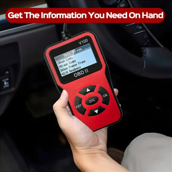 OBD2 Diagnostic Scanner, Advanced Scan Tool, Code Reading, Erasing, Battery Testing, Real-Time Data Streaming, Compatible with All OBD II Vehicles - Image 2