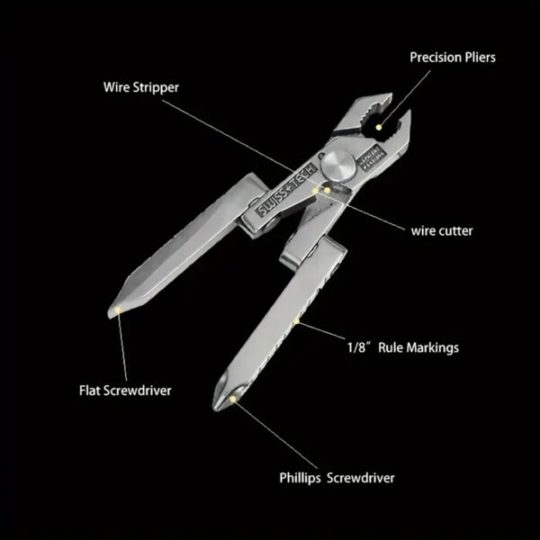 Mini Pliers Tool Combination with Phillips Screwdriver, Compact, Portable Hand Tool - Image 3