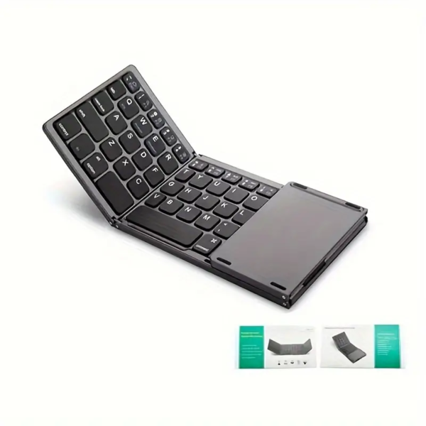 Foldable Portable Keyboard, Frosted Feel Touchpad, Lightweight, IOS Android and Windows Compatible - Image 2