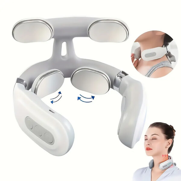 Rechargeable Neck & Shoulder Massager,  Deep Tissue Relief, Lightweight Portable