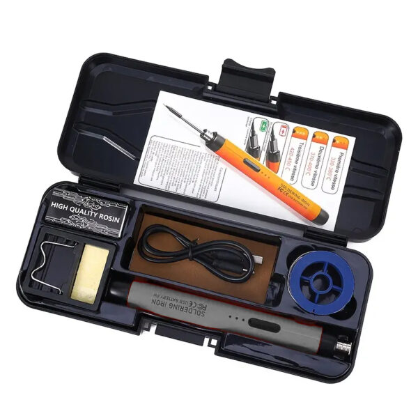 Wireless 8W Electric Soldering Iron, 5V, Rechargeable, Mini DIY Tool Kit - Image 4