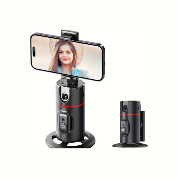 360° Auto FaceTraking AI-Powered Smart Gimbal for Live Streaming, Vlogging, Rotatable and Foldable Phone Holder with Tripod Stand, Remote Control - Image 7