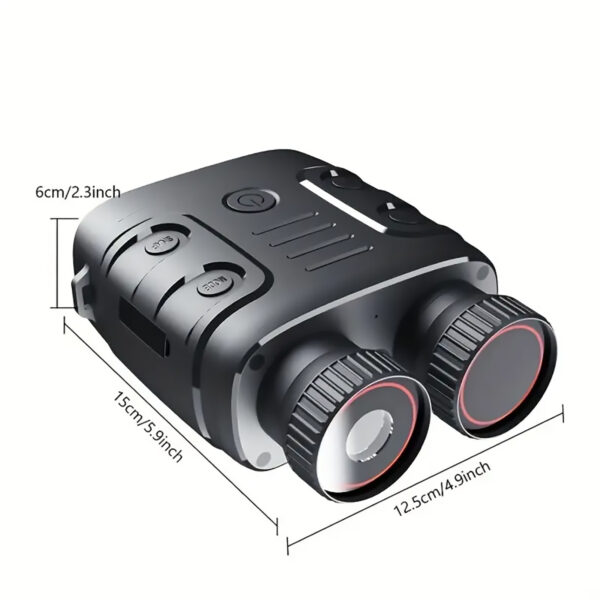 10X High-Definition Night Vision Binoculars, 25mm Objective Lens, USB Rechargeable, Infrared Binocular, 10X Zoom, 7-Level IR, Manual Focus - Image 7