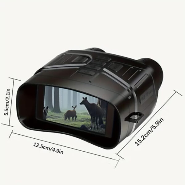 4K Night Vision Binoculars Goggles, 7.62 cm Large Screen, With Memory Card, For Hunting Birdwatch Outdoors - Image 2