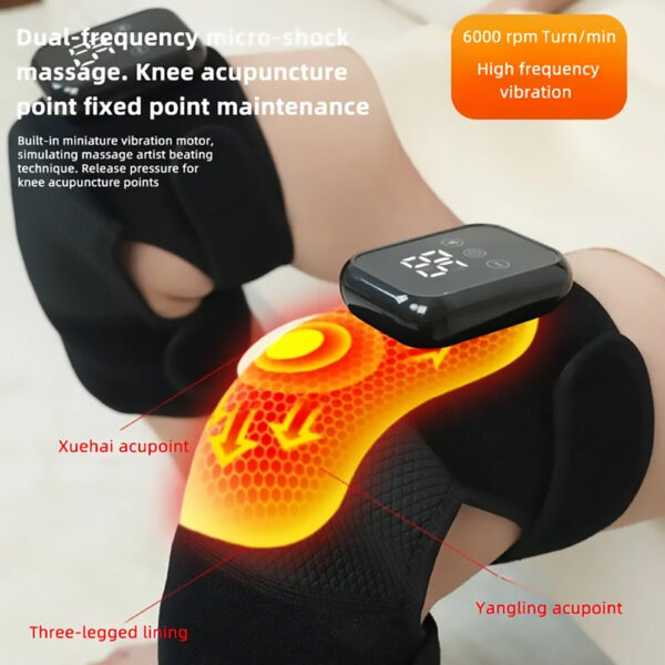 Electric Knee Massager, USB Powered, 6000 RPM, Dual-Frequency Technology, 1800mAh Battery, Model ZK-2068 - Image 7