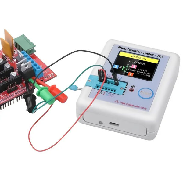 Digital Transistor Tester, 1.8" LCD Display, Multi-meter for Diode, Capacitor, Resistor, MOSFET, NPN PNP